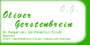 oliver gerstenbrein business card